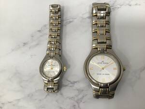 ☆ 1000円スタート ☆ ANNE　KLEIN　アンクライン　ペア　腕時計　◆ 8401