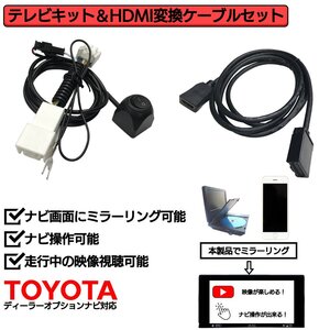 トヨタ 走行中 TV 見れる ナビ操作 可能 HDMI 変換 ケーブル セット スマホ ミラーリング テレビ 車 YouTube ユーチューブ