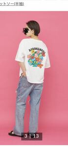 ロデオクラウンズ★0528MATT FLOWER Tシャツ★新品タグ付未開封ホワイト