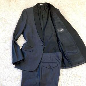 【超希少】COMME des GARCONS HOMME DEUX コムデギャルソンオムドゥ タキシードセットアップ M相当 シルク チャコールグレー 高級感 