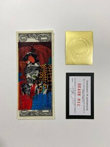 DEATH NYC signed U.S dollar bill USドル札 紙幣 世界限定 オードリー・ヘプバーン Audrey Hepburn かぼちゃ 草間彌生 現代アート