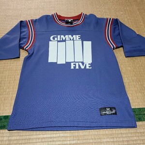 HYSTERIC GLAMOUR ヒステリックグラマー Gimme five ブラックフラッグ モチーフ フットボールTシャツ　サイズS ヒス 日本製