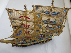 帆船モデル　卓上装飾品　置物