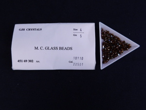 3361△未使用 チェコビーズ M.C.GLASS BEADS ブラウン系 SUPERIOR CRYSTAL