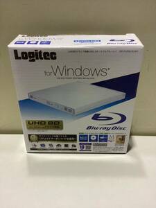 505【中古品】Logitec for Windows UHDBD Blu-ray drive LBD-PUD6U3LWH 外付け ブルーレイドライブ 