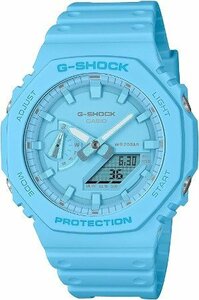 カシオ G-SHOCK One tone ワントーン シリーズ ライトブルー GA-2100-2A2JF 国内正規品