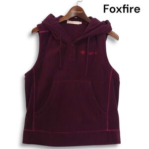 Foxfire フォックスファイヤー 秋冬★ フリース ノースリーブ パーカー ベスト Sz.M レディース アウトドア　K4T01577_A#N