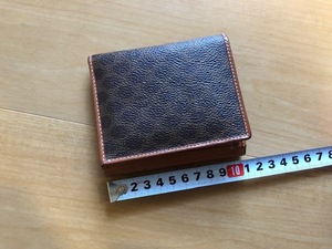 外観良品 レア ヴィンテージ CELINE wallet セリーヌ マカダム 茶 ブラウンカラー 二つ折り 折りたたみ 財布 サイフ ウォレット