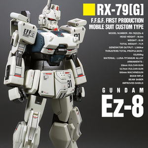 HGUC 1/144 RX-79［G］Ez-8 ガンダム Ez-8 【完成品】塗装改修