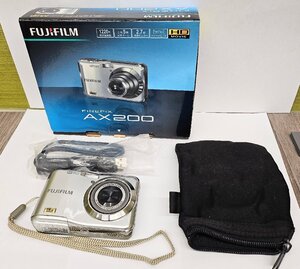 【GO1524】1円～ 動作確認済 FUJIFILM FINEPIX AX200 富士フィルム 単三電池式 コンパクトデジタルカメラ デジカメ 箱 付属品有