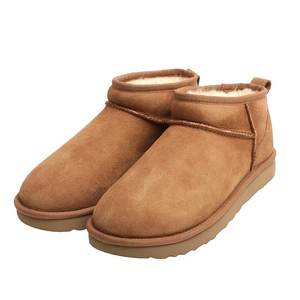 【新品 未使用 送料無料】アグ UGG Classic Ultra Mini クラシックウルトラミニ ムートンブーツ 1116109 レディース ブラウン 23.0cm 靴