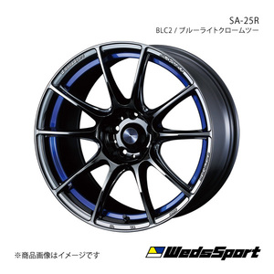 WedsSport/SA-25R ランサーエボリューション10 CZ4A アルミホイール1本【18×8.5J 5-114.3 INSET35 BLC2】0073741