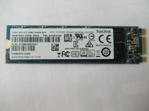 ★☆1円 ～スタート☆Sandisk SATA SSD X400 M.2 2280 256GB 使用時間:10445H☆★