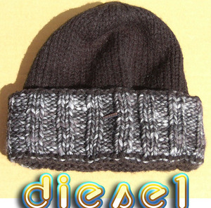 即決■DIESEL■黒ったグレの粒cap■■古着