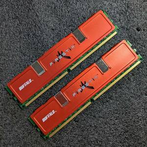 【中古】DDR2メモリ 4GB(2GB2枚組) BUFFALO FSX1066D2C-2G Rev.2.0 [DDR2-1066 PC2-8500]