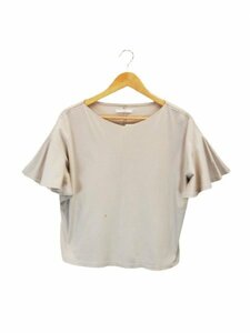 LU0649 ○送料無料 古着 index インデックス レディース Tシャツ Mサイズ グレージュ ウイングドスリーブ 綿100％ 無地