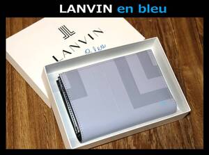 送料無料 特価即決【未使用】 LANVIN en Bleu ★ リスター 牛革 セミ長財布 ★ ランバン オンブルー 税込定価1万8700円 527623 併