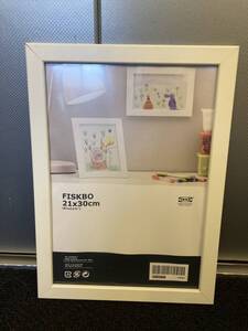 額縁 アートフレーム ホワイト IKEA 幅244 高さ334 奥行き13