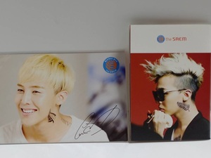 ※即決【ノベルティ】the SAEM★G-DRAGON★ミニ フォトブック＋ポスカ　BIGBANG　ジヨン　韓国　フォトカード　