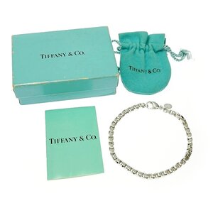 【1円スタート】【箱付き】TIFFANY & Co. ティファニー シルバー ベネチアン 15.7g 925刻印 ブレスレット 375484