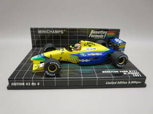 ミニチャンプス 1/43 ベネトン フォード B191 N.ピケ 1991 キャメル仕様