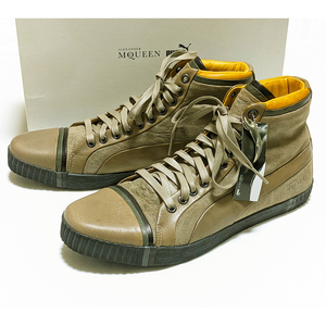 Alexander McQUEEN × PUMA レザースニーカー CM27 新品 定価38,850円 UK8 AMQ SCARRED STREET MID アレキサンダーマックイーン プーマ