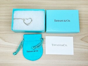 ★★TIFFANY＆Co★★ ティファニー　ネックレス　オープンハート　 SILVER SV 925 刻印 アクセサリー シルバー系⑤