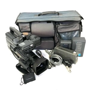 仙35 SONY ソニー DSR-250 業務用 デジタル ビデオカメラ DVCAM / DXF-801 ビューファインダー / ECM-NV1 マイク / IA-60A バッテリー