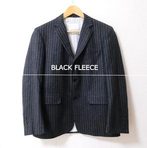 美品 BLACK FLEECE ブラックフリースバイブルックスブラザーズ サイズBB1 ストライプ柄 米国製 3B テーラードジャケット ダークグレー