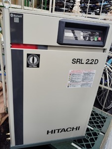 日立　コンプレッサー　 スクロール型（無給油式）圧力開閉器式 エアードライヤー　SRL-2.2DMNA5　50Hz　200V　西濃運輸　引取り歓迎