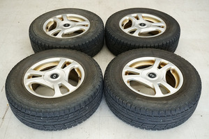 YOKOHAMA GEOLANDAR ジオランダー I/T-S 215/70R15 2014年製 CORNERING FLAIR CX 15×6.5J +35 中古4本 エクストレイル等　[VS015] 2-10