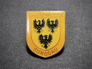 外国のピンズ： RANTZWILLER SUNDGAU 紋章 都市 フランス グランデスト エンブレム デザイン 雑貨 ピンバッジ CC