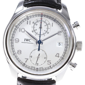 IWC SCHAFFHAUSEN IW390403 ポルトギーゼ クロノグラフ デイト 自動巻き メンズ 良品 _835057