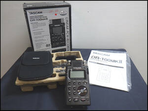 ●中古品●TASCAM●タスカム●リニアPCMレコーダー●DR-100MKII●DR-100MK2●管理2