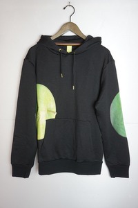 美品 正規 20AW Paul Smith ポールスミス 50th 50周年 Green Apple HOODIE プルオーバー フーディー スウェット パーカー 本物 405N黒緑