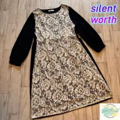 silent worth サイレントワース　レース　ワンピース　長袖　A7