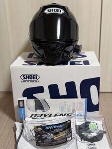 SHOEI X-FIFTEEN X-15 ブラック サイズ L （Cardo Packtalk Edge インカム付き）