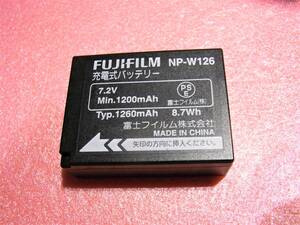 FUJIFILM 富士フィルム 【純正品】 バッテリー NP-W126 BC-W126 動作品 2.