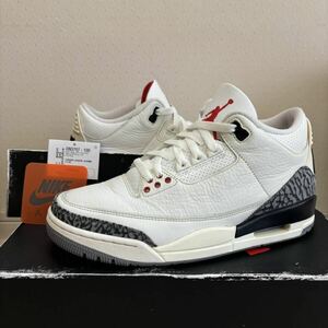 NIKE AIR JORDAN 3 RETRO WHITE CEMENT REIMAGINED 26cm / ナイキ エアジョーダン リイマジンド ホワイトセメント