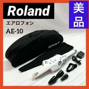 【美品】Roland ローランド Aerophone AE-10 エアロフォン デジタル サックス　ホワイト ソプラノ アルト テナー バリトン 可能