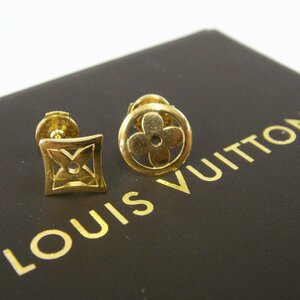 7279T【本物保証】 LOUIS VUITTON ルイヴィトン 750YG K18 ピュス モノグラム レジ―ユ ピアス (約)2.1g