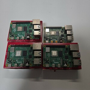 【中古】Raspberry Pi 4 Model B 8GB*3台　4GB*1台　合計4台 動作確認済み