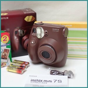 ☆1円 未使用 富士フィルム instax mini7S チェキ/チョコ/フィルム・フォトアルバム等付属/インスタントカメラ&0163100059