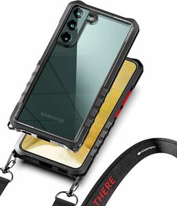 2312062 Goospery Z Bumper Compatible with Galaxy S22 Plus ケース [ストラップ付き] 衝撃吸収デュアルレイヤー構造 TPUエッジ