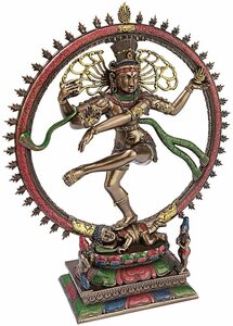 踊るシヴァ神　ヒンドゥー教彫刻置物神話インド宗教ヒンズー教エスニック雑貨ダンシングシヴァ破壊のダンスシバ神像東洋彫刻仏教仏像装飾品