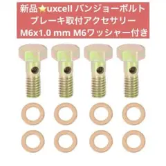 新品⭐️バンジョーボルト ブレーキ取付アクセサリー M6x1.0 mm M6