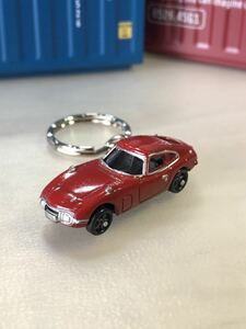 ●◎トヨタ 2000GT 赤 キーホルダー 1◎●1 オリジナル加工品 カーアクセサリー ミニカー ハンドクラフト ハンドメイド 雑貨