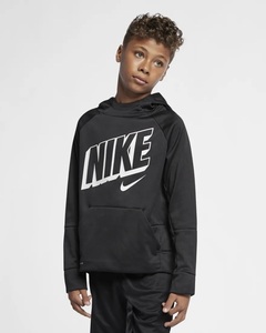 ナイキ NIKE サーマ プルオーバー トレーニングパーカー ストリート キッズ ボーイズ ガールズ ユニセックス 942162-010 BLACK 140