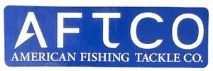 アフコ ロゴ ステッカー AFTCO American Fishing Tackle Company STICKER 青 シール アメリカン フィッシング タックル デコ FISHING 魚 釣