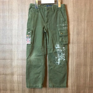 《キッズ》Polo Ralph Lauren ポロ ラルフローレン VINTAGE加工 カーゴパンツ サイズ 5 古着 k24110152